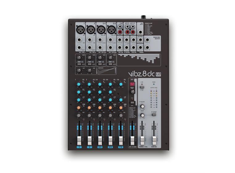LD Systems VIBZ 8 DC 8ch. Mix Console with DFX and Compressor